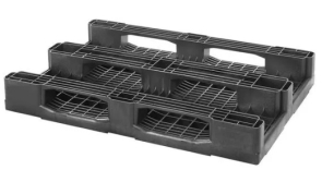 Kunststofpallet voor zware lasten met sleeplatten