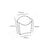 FSC® kraft/PLA frites scoop cup 83x130x125mm