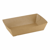 FSC® kraft/PLA coated snackbakje 150x85x43mm A14