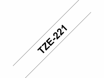LABELTAPE BROTHER TZE-221 9MMX8M WIT/ZWART artikel afbeelding