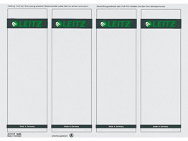 Rugetiket Leitz breed/kort 62x192mm zelfklevend wit 100 stuks