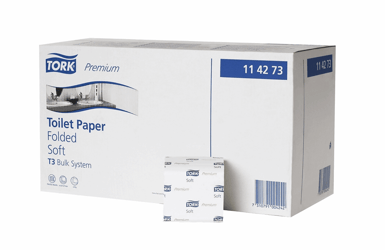 Tork Zacht Gevouwen Toiletpapier 2-laags Wit T3 Premium nr. 114273 (ds/30x252 vellen) artikel afbeelding