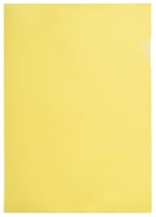 Insteekmap L-model Quantore A4 PP 0.12mm geel 25 stuks