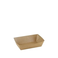 FSC® kraft/PLA coated snackbakje 130x78x43mm A13