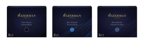 Inktpatroon Waterman nr 23 lang blauw pak à 8 stuks