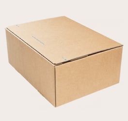 Packfix Autolockdoos Nr.10 - 160x130x70mm Bruin + Zelfklevende sluitstrip