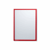Magnetische infohoes A4, b x h = 225x312 mm frame rood, VE = 10 stuks
