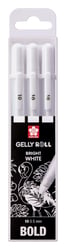 Gelschrijver Sakura Gelly Roll blister à 3 stuks wit