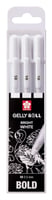 Gelschrijver Sakura Gelly Roll blister à 3 stuks wit