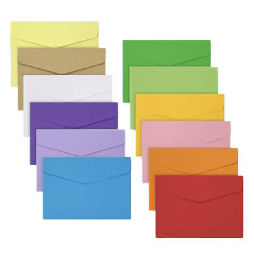 Gekleurde enveloppen