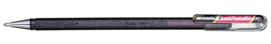 Gelpen Pentel Dual Metallic zw/rd/ds12