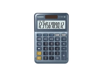 Casio MS-120EM Bureaurekenmachine, 12-cijferig, Blauw artikel afbeelding