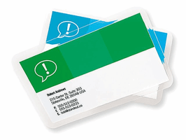 GBC Lamineerhoes Creditcard-formaat, 54 x 86 mm, 2 x 125 micron, Glanzend (pak 100 stuks)