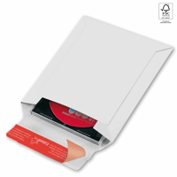 Colompac massief kartonnen cd mailer 160x175mm. Kleur: Wit. CP011.08
