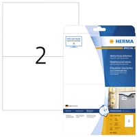 Etiket Herma 4600 210x148mm A4 folie 20st wit