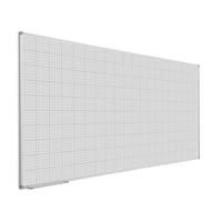 Geruit wandbord wit gelakt