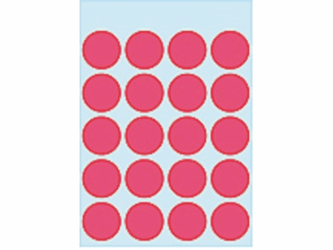 ETIKET HERMA 1876 ROND 19MM 100ST FLUOR ROOD