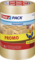 Verpakkingstape tesapack® 66mx50mm transparant promopack
