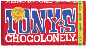 Chocolade Tony's Chocolonely melk reep 180gr