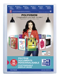 SHOWALBUM OXFORD A4 POLYVISION 40TAS TRANSPARANT artikel afbeelding