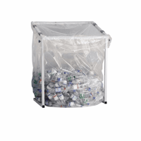 Afvalbak voor kringloopmateriaal met groot volume voor inhoud 1000 l (Wieluitrusting: zonder wielen; Voor zakinhoud: 2500 l)