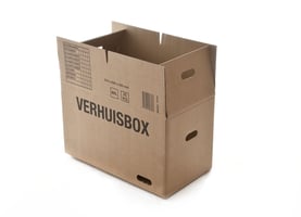 Verhuisdoos IEZZY 370x650x350 dubbelgolf bruin