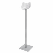 Staander + voet grijs 130cm incl. dispenser tbv AGF zak 38x49cm artikel afbeelding