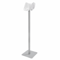 Staander + voet grijs 130cm incl. dispenser tbv AGF zak 38x49cm