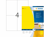ETIKET HERMA 4396 105X148MM 400ST GEEL artikel afbeelding