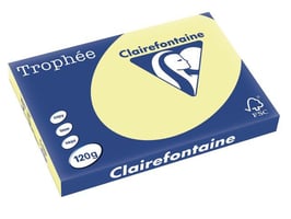Clairefontaine Trophée Papier, A3, 120 g/m², Geel (pak 250 vel)