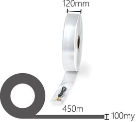 Buisfolie 120 mm breed, 100my. Transparant. Lengte 450 m artikel afbeelding