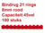 BINDRUG GBC 8MM 21RINGS A4 ROOD artikel afbeelding