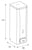 Dispenser Katrin 982517 zeepdispenser Metaal wit
