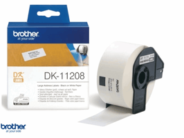 Etiket Brother DK-11208 38x90mm groot adres 400stuks