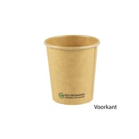 FSC® kraft/PLA sausbeker 4oz/120ml/61mm Ø