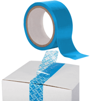 Security tape 50mm x 50 meter blauw