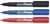 Viltstift Pentel NN50 rond 1.3-3mm rood