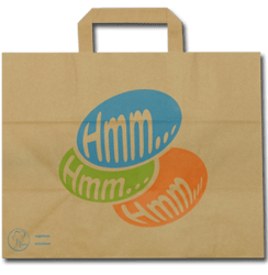Hmm…ECO-papieren draagtassen, middel, 26×17×26 cm artikel afbeelding