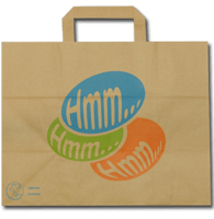 Hmm…ECO-papieren draagtassen, middel, 26×17×26 cm