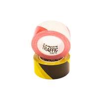 Vloermarkeringstape breedte 75 mm rood/wit artikel afbeelding