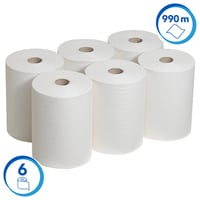 Handdoekrol Scott Slimroll 1-laags 165m wit 6657