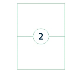 Etiket Qbasic A4 1.000 vel 210x148 mm 2000 labels