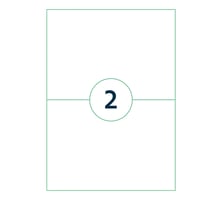 Etiket Qbasic A4 1.000 vel 210x148 mm 2000 labels