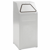 Afvalbak voor kringloopmateriaal inhoud 65 l, b x h x d = 400x960x380 mm plaatstaal, grijs RAL 7035