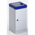 Afvalbakken voor kringloopmateriaal met tuimeldeksel apart, inhoud 30 l dekselkleur blauw / blank aluminiumkleurig
