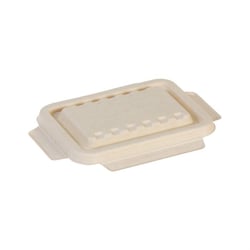 Suikerriet deksel voor menu tray 17,5x12,5cm