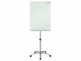 Nobo Diamond magnetisch mobiel glazen whiteboard wit 115,5 x 89 x 19,3 cm