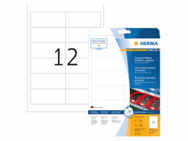 Etiket HERMA 4574 97X42.3mm folie wit 240 etiketten