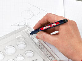Fineliner edding 1800 zwart 0.35mm