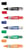 Viltstift PILOT Begreen whiteboard rond medium assorti etui à 5 stuks